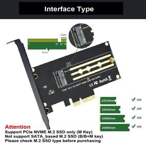 img 2 attached to Адаптер карты M.2 PCIe NVMe SSD на PCIe 3.0 x 4 с улучшенным алюминиевым радиатором для охлаждения