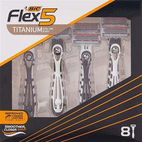 img 3 attached to 🪒 BIC Flex 5 Men's Disposable Razor: 5 Blades for a Smooth Shave, 8 Pack