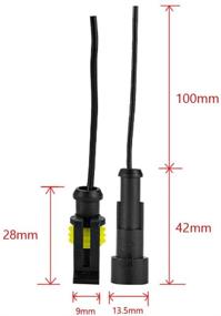 img 3 attached to 🔌 ESUPPORT 1 Pin Way Car Auto Waterproof Электрический Разъем Розетка Комплект - 5 штук для морского использования