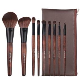 img 4 attached to 🌿 ENZO KEN Vegan Bamboo Makeup Brush Set: A Complete Blending Kit with Portable Travel Bag for Face, Eyes, and Lips - Ideal for Eyeshadow, Eyebrow, Blush, Contouring, and Foundation Application