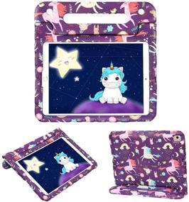 img 4 attached to 🦄 HDE iPad 9th Generation Unicorn Case – Shockproof iPad Cover for Kids 10.2 inch – Compatible with 2021 9th Gen, 2020 8th Gen, 2019 7th Gen Apple iPad 10.2 - With Handle Stand