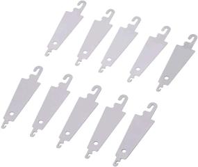img 1 attached to 🧵 10PCS Stainless Steel Needle Threader Hooks for Large Eye Needles - Ideal for Embroidery, Cross Stitch, Hand & Machine Sewing DIY