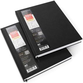 img 1 attached to 📚 Arteza Hardcover Sketchbooks: 2-Pack, 8.5 x 11 Inches, 100-Sheet Drawing Pads - Premium 80lb/130gsm Paper for Drawing, Sketching, and Journaling - Art Supplies