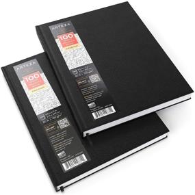 img 4 attached to 📚 Arteza Hardcover Sketchbooks: 2-Pack, 8.5 x 11 Inches, 100-Sheet Drawing Pads - Premium 80lb/130gsm Paper for Drawing, Sketching, and Journaling - Art Supplies