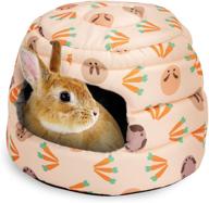 🐹 foldable guinea pig tent bed & warm tunnel: ideal for rabbit, ferret, chinchilla, bunny, rats, and small animals логотип