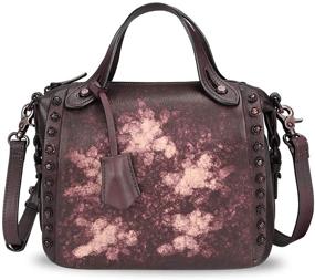 img 4 attached to 👜 Authentically Handcrafted Multicolored2N Women's Satchel Handbags with Crossbody Shoulder Straps and Wallets