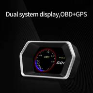 🚗 ikikin obd2/gps двойные системы автомобильного головного дисплея: цифровой gps спидометр с компасом, тестом тормозов, считывателем кодов ошибок, оборотами двигателя, сигналом о превышении скорости и температурой воды - подходит для всех транспортных средств логотип