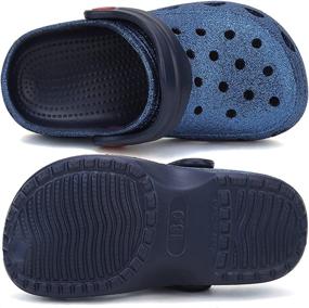 img 1 attached to 👞 Classic Graphic Breathable Sandal - Navy 170 Boys' Shoes - Clogs & Mules for Indoor & Outdoor Comfort