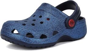 img 4 attached to 👞 Classic Graphic Breathable Sandal - Navy 170 Boys' Shoes - Clogs & Mules for Indoor & Outdoor Comfort