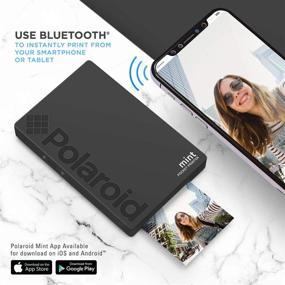 img 3 attached to 📸 Zink Polaroid Mint Pocket Printer with Zero Ink Technology & Bluetooth for Android & iOS Devices - Black