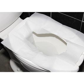 img 1 attached to 🚽 Disposable Paper Toilet Seat Covers for Improved Janitorial & Sanitation Hygiene