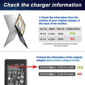 img 2 attached to 💡 19.5V 3.34A 65W AC Charger for Dell HA65NS5-00 LA65NM130 HA65NM130 09RN2C 06TM1C PA-12 A065R039L and Compatible with Latitude E6430 E6540 E7440 E7450 E6440, Inspiron N5110 N5010 N4110 N4010 5521 5520 5537 3521 3520 3531