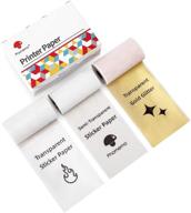 phomemo m02/m02 pro/m02s/m03 pocket printer paper: browse transparent, semi-transparent, and gold glitter sticker paper options logo