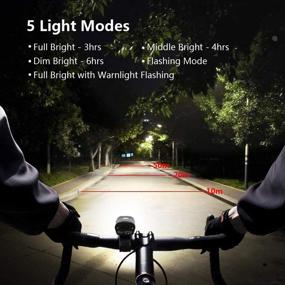 img 1 attached to Bicycle Rechargeable Headlight Cycling Mountain