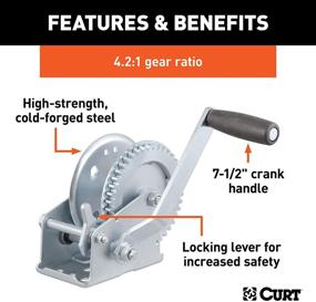 img 2 attached to Curt Manufacturing 29425 CURT Winch
