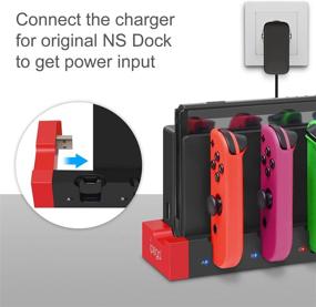 img 2 attached to 🔌 FYoung Charger for Nintendo Switch Joy Cons: Convenient Charging Dock Station with Indicator for Easy Switch Controller Charging
