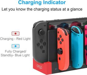 img 3 attached to 🔌 FYoung Charger for Nintendo Switch Joy Cons: Convenient Charging Dock Station with Indicator for Easy Switch Controller Charging