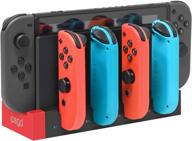 🔌 fyoung charger for nintendo switch joy cons: convenient charging dock station with indicator for easy switch controller charging logo