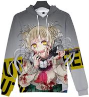 🔥 boku no hero-academy himiko toga hooded sweatshirt: long sleeve style for fans logo