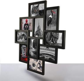 img 2 attached to 🖼️ Stylish 10 Opening 4x6 Black Collage Picture Frame for Multiple 4 by 6 inch Photos