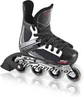 🏒 rollerblade bladerunner dynamo jr adjustable hockey inline skate - black/red - inline skates логотип