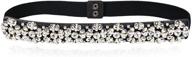 dorchid crystal waistbands: enhance your style with champagne women's accessories logo