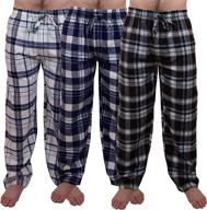 cozy comfort: american active cotton flannel pajama set for men logo