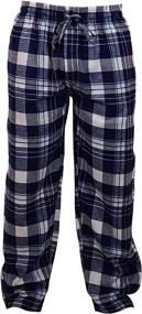 img 1 attached to Cozy Comfort: AMERICAN ACTIVE Cotton Flannel Pajama Set for Men