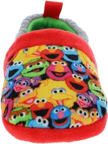 img 1 attached to Sesame Street Toddler Slippers: Elmo, Cookie Monster, Big Bird, Abby Cadabby - Character Print Comfy Footwear