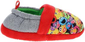 img 3 attached to Sesame Street Toddler Slippers: Elmo, Cookie Monster, Big Bird, Abby Cadabby - Character Print Comfy Footwear