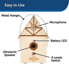 img 1 attached to 🐶 PetSafe Outdoor Ultrasonic Bark Control - Effective No Barking Deterrent for Dogs of Any Size - Covers up to 1/4 Acre (50 ft) - Automatically Activated - Weatherproof - Ideal for Backyards - Birdhouse Inspired Design