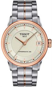 img 4 attached to Женские наручные часы Tissot Luxury с покрытием PVD "розовое золото", автоматические, швейцарские часы - серый ремень (модель: T0862072226101)