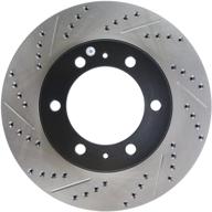 upgrade your vehicle's front right brake system with stoptech 127.44129r sport drilled/slotted brake rotor - 1 pack logo