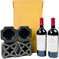 🌱 sustainable double pack: universal wine bottle shipping box packaging - fedex/ups/ista certified logo