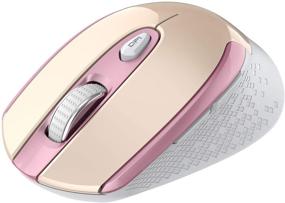 img 4 attached to 🖱️ Cimetech Rechargeable Wireless Mouse: 2.4G Cordless Optical Mice for Laptop, Slim & Silent | USB Nano Receiver Included (004BAT-Pink)