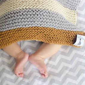 img 2 attached to 🧶 Stitch &amp; Story Sophie La Girafe Sleepy Baby Blanket Knitting Kit, Chestnut Brown, Natural White, Peach Pink – Beginner Friendly