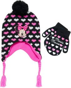 img 4 attached to ❄️ Disney Minnie Winter Mitten for Toddlers - Essential Cold Weather Accessories