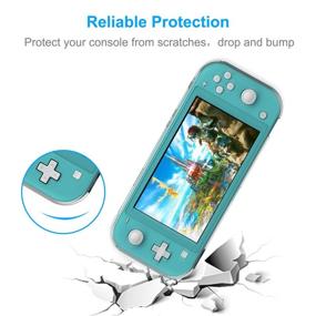 img 3 attached to 🎮 [Updated] Fyoung Soft TPU Cover Case for Nintendo Switch Lite - Clear Protective Grip Case for Nintendo Switch Lite 2019 - Enhanced SEO