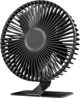 💨 compact and quiet 6'' usb desk fan for office and personal use" logo