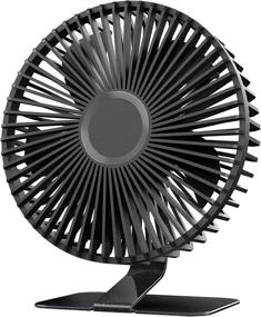 img 4 attached to 💨 Compact and Quiet 6'' USB Desk Fan for Office and Personal Use"