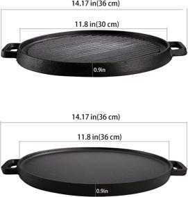 img 3 attached to Lawei Griddles Reversible Stovetop Electric