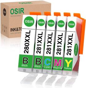img 4 attached to 🖨️ OSIR Compatible Ink Cartridges Replacement for Canon 280 281 PGI-280 CLI-281 - 5-Pack, Works with Canon Pixma Printers TS6220 TR8520 TS9520 TS6120 TR7520 TS9521C TS8320 TS6320