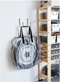 img 1 attached to 🛍️ IKEA Clear Extra Large Clothing Storage Bag - Under Bed, Garage, Recycling (1)