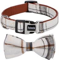 faleela soft and comfy bowtie dog collar - detachable, adjustable, and stylish collar for small, medium, and large pets логотип