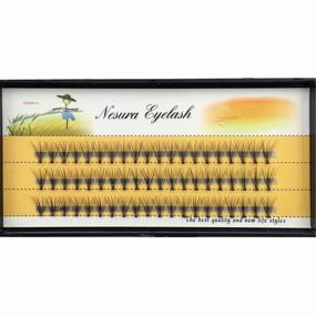 img 2 attached to 👁️ Natural Long Individual Eyelashes Extension: Scala 10 Root 60pcs Black Handmade False Eyelashes - Fake Lashes for Makeup, Beauty, and Cosmetic Use (11mm)