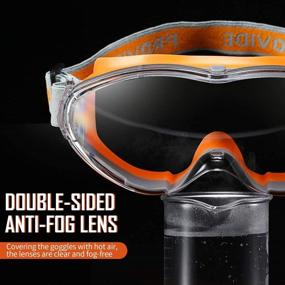 img 1 attached to JABC Glasses Splash Proof Anti Fog Anti Scratch