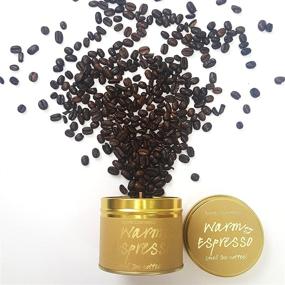 img 1 attached to ☕️ Bomb Cosmetics Warm Espresso Scented Tin Candle - Coffee, Caramel & Chocolate Fragrance with Pure Black Pepper & Vetivert Essential Oils - Vegan Friendly - 30-35 Hour Burn Time