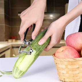 img 1 attached to 🥕 Efficient Stainless Steel Vegetable Peeler: Perfect for Potatoes, Fruits & Veggies