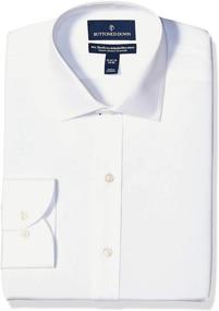 img 4 attached to Amazon Brand Buttoned Xtra Slim Spread Collar Men's Clothing
