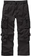 👖 raroauf boys' clothing - uniform outdoor trousers, size 110cm logo
